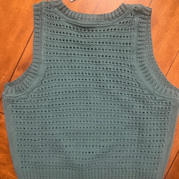 White House Black Market Teal Knit Top - Picture 3 of 5